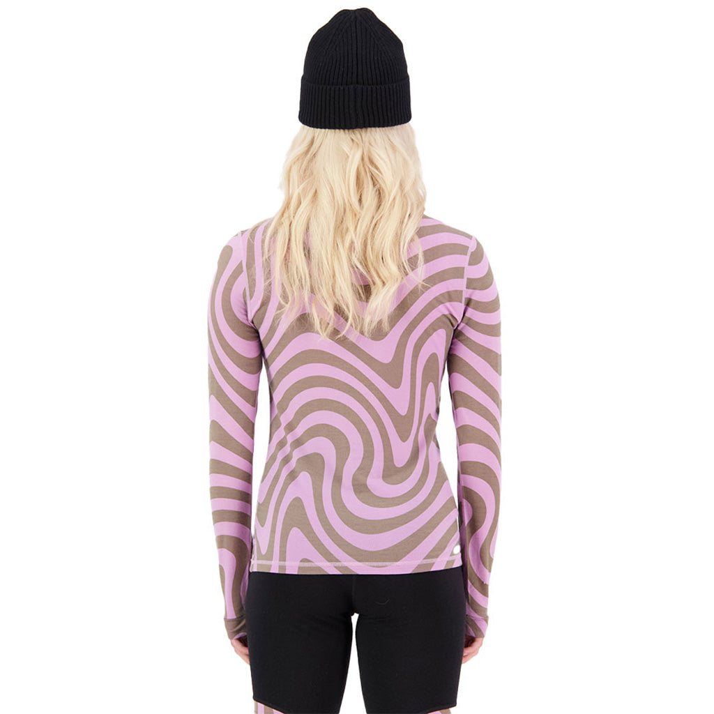 Skiundertøj, Cascade Merino Flex 200 LS i farven Blazing Trails set bagfra