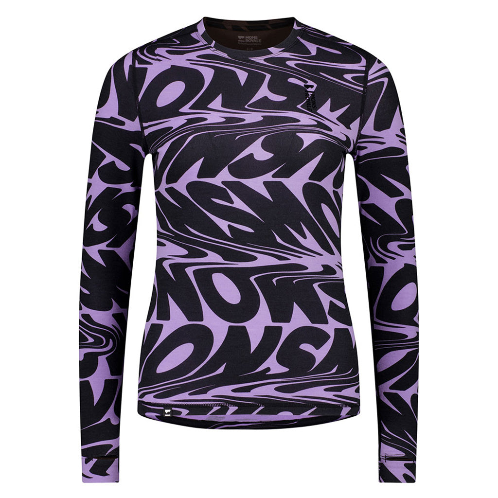 En Skiundertøj, Cascade Merino Flex 200 LS i farven Signal Lost Lupin