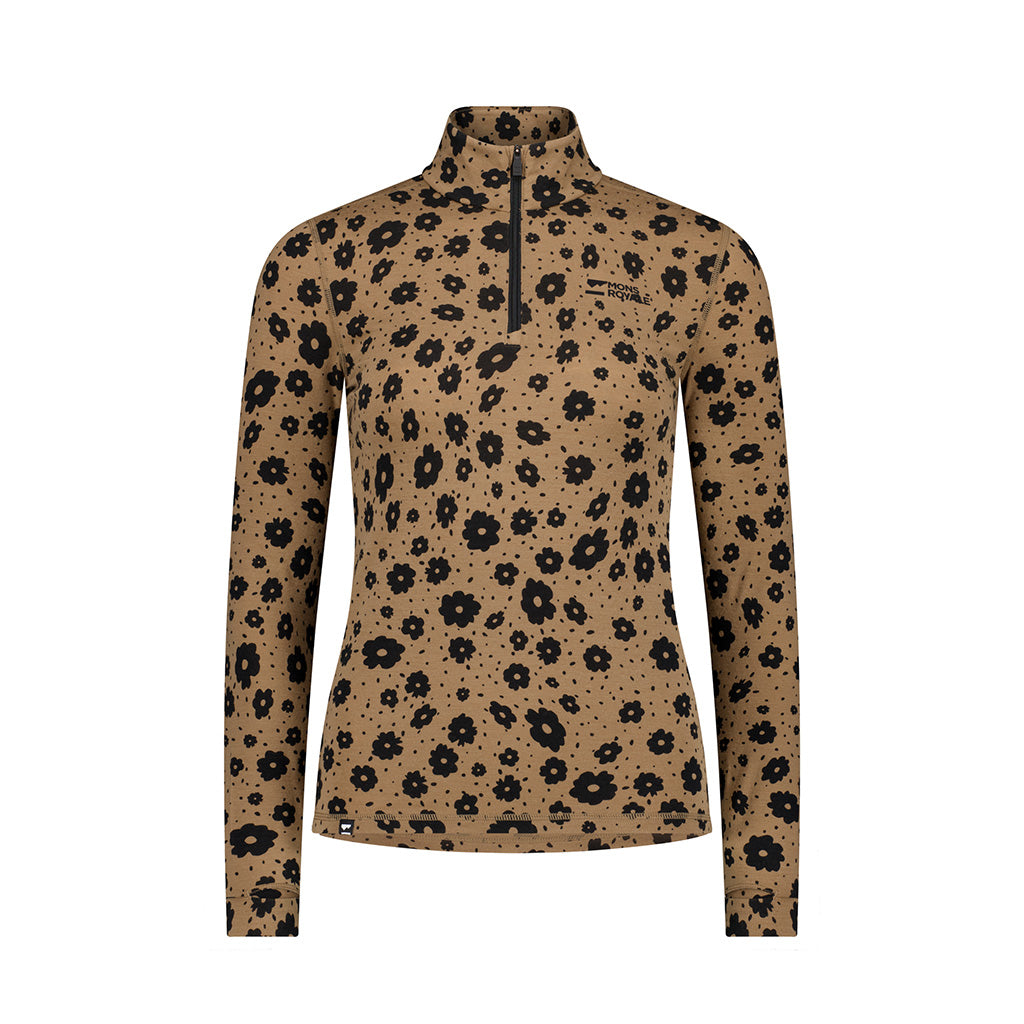 Cascade Merino Base Layer 1/4 Zip Long Sleeve - Skiundertrøje