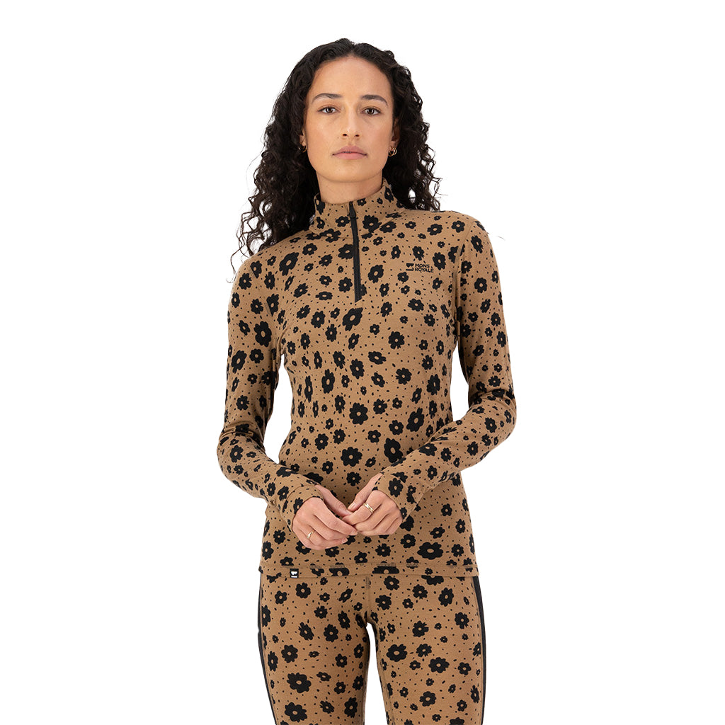 Cascade Merino Base Layer 1/4 Zip Long Sleeve - Skiundertrøje