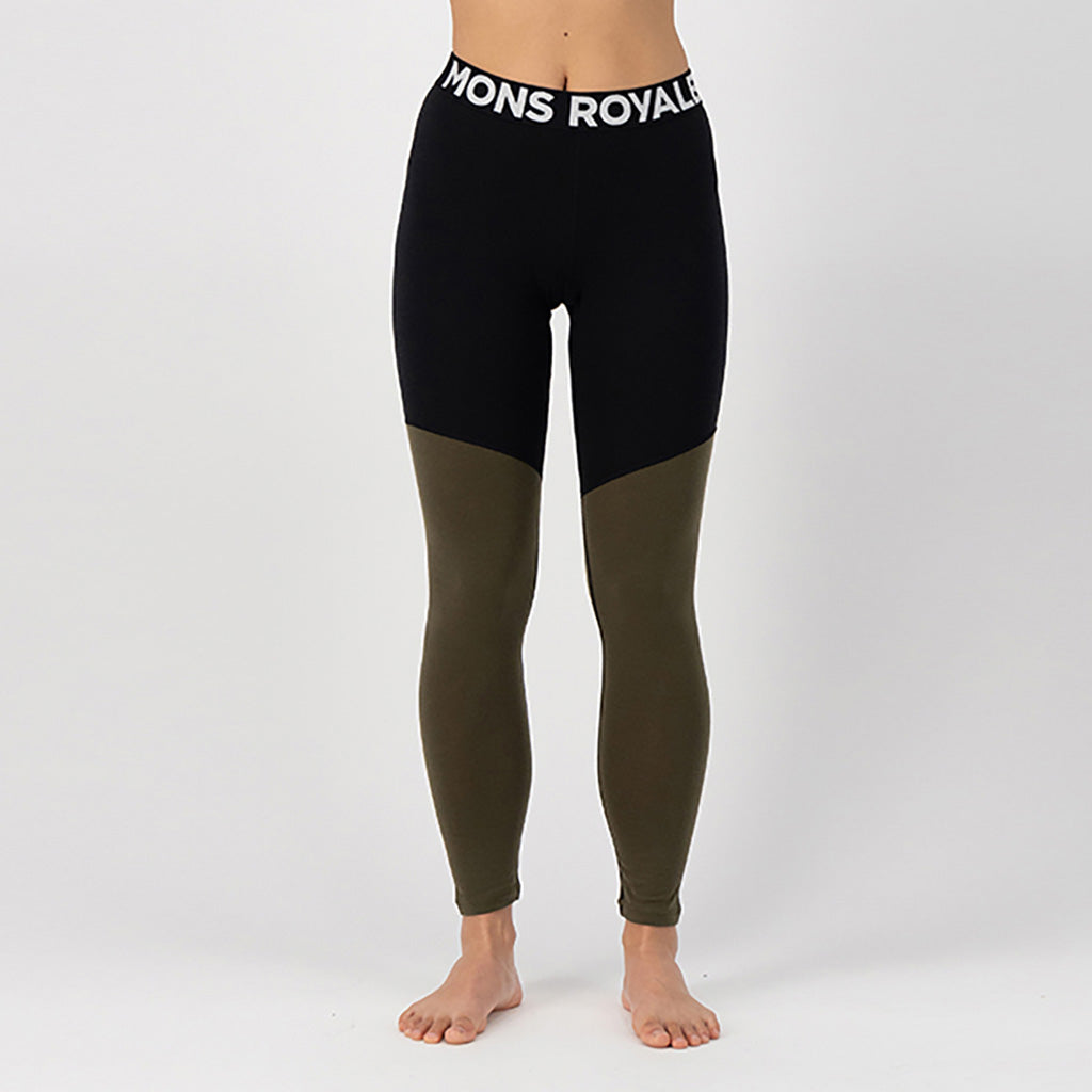 En Skiundertøj, Cascade Merino Flex 200 i farven Dark Olive