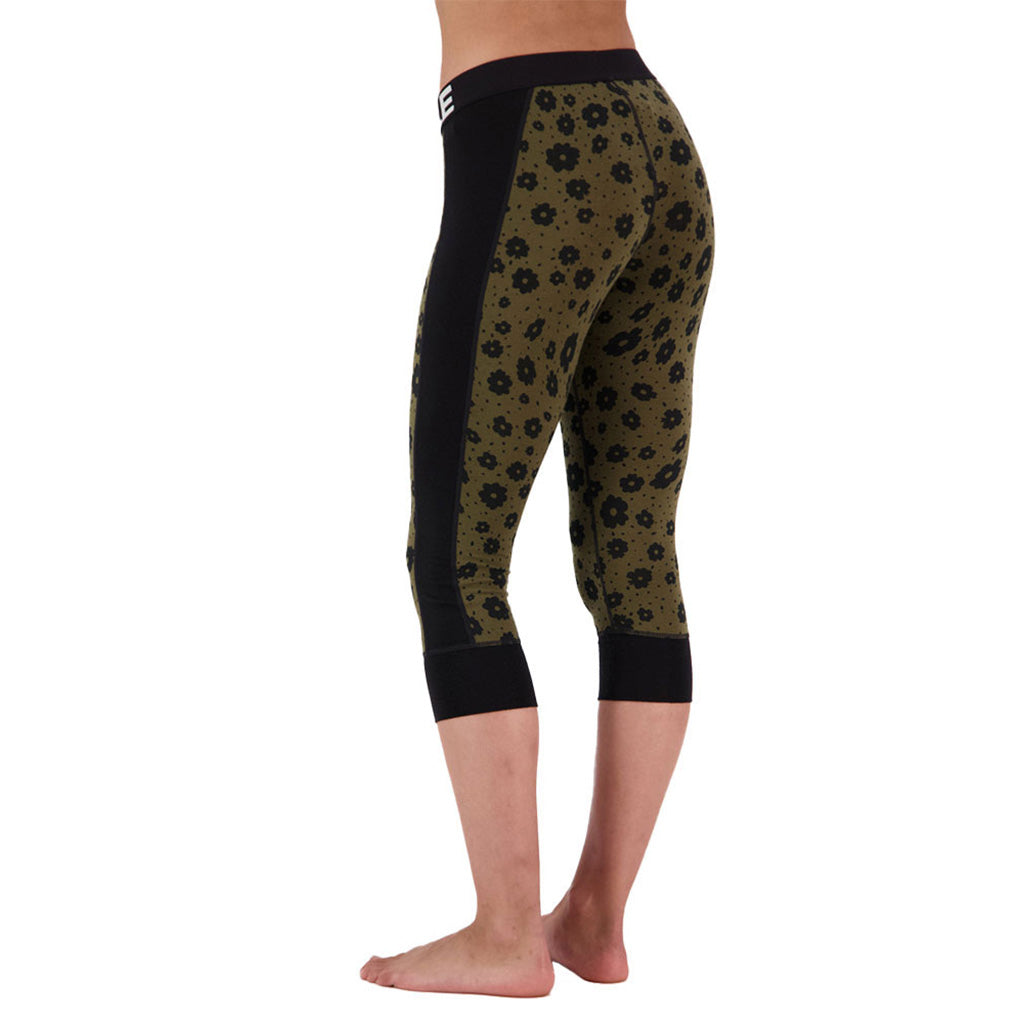 Skiundertøj, Cascade Merino Flex 200 3/4 i farven Aoraki Lily set bagfra