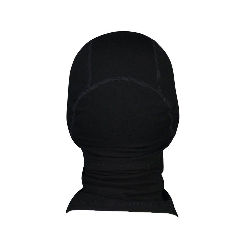 En Halsedisse, Santa Rosa Merino Flex 200 Balaclava i farven sort set bagfra