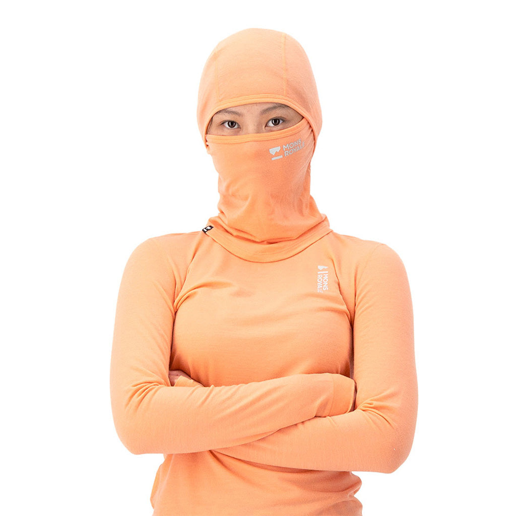 En Halsedisse, Santa Rosa Merino Flex 200 Balaclava i farven Punch