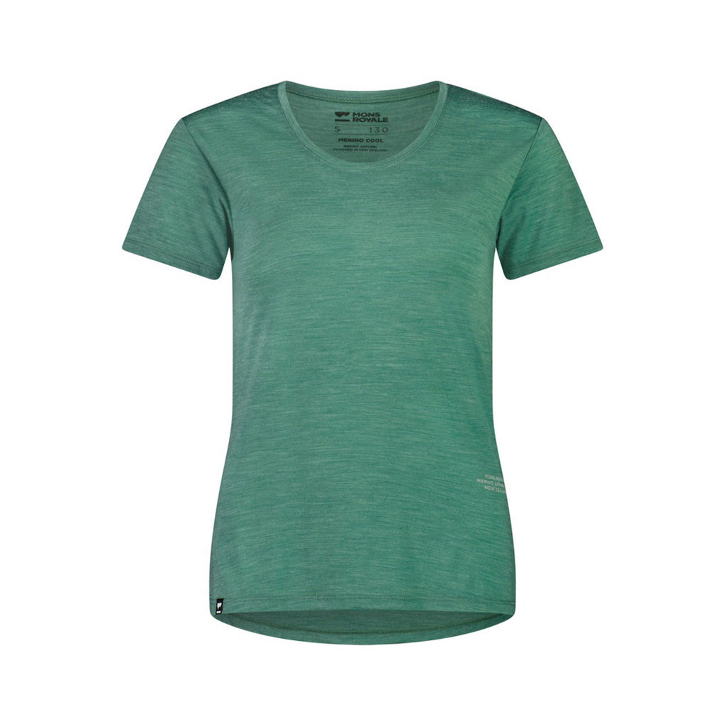 En Langærmet T-shirt, Zephyr Merino Cool Tee i farven Smokey grøn
