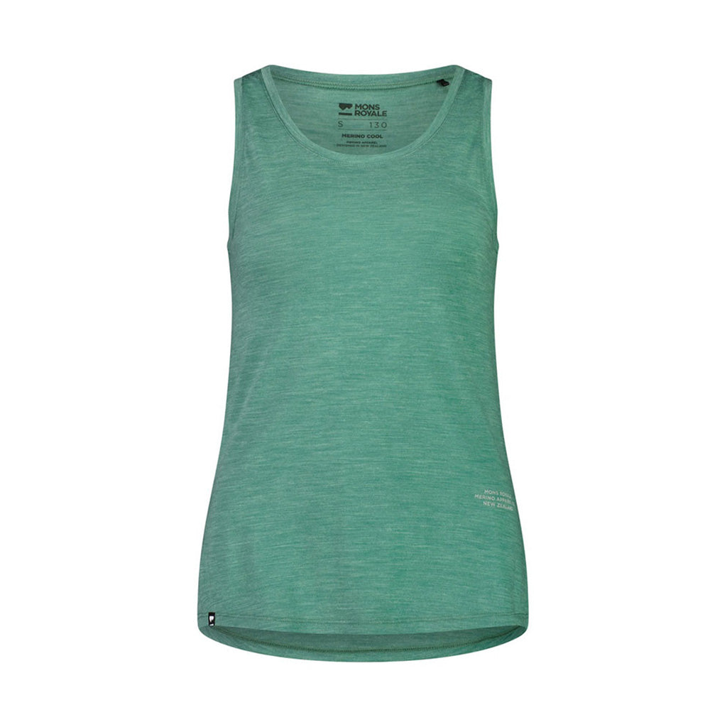 En Langærmet T-shirt, Zephyr Merino Cool Tank i farven Smokey grøn