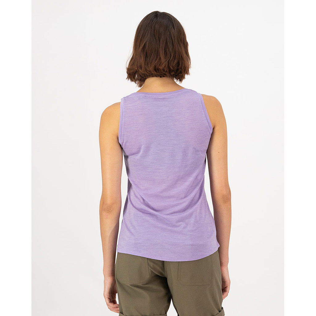 En Tank, Zephyr Merino Tencel™ i farven Lupin set bagfra