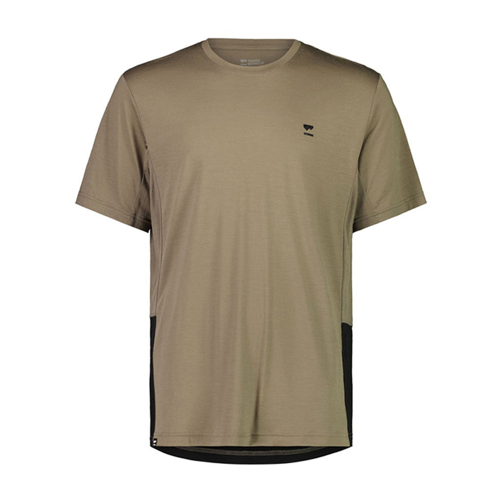 En T-Shirt, Tarn Merino Shift i farven Walnut / sort