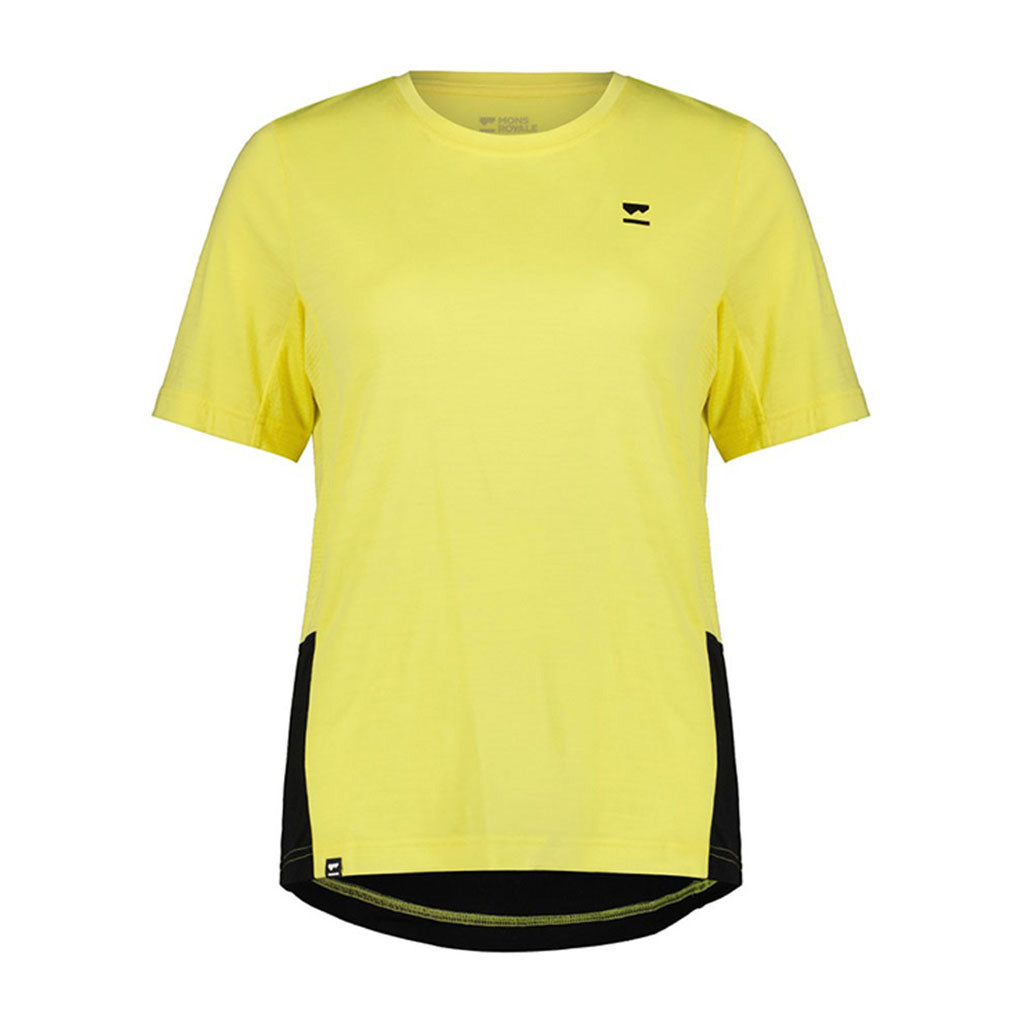 En T-Shirt, Tarn Merino Shift i farven sort / Limelight