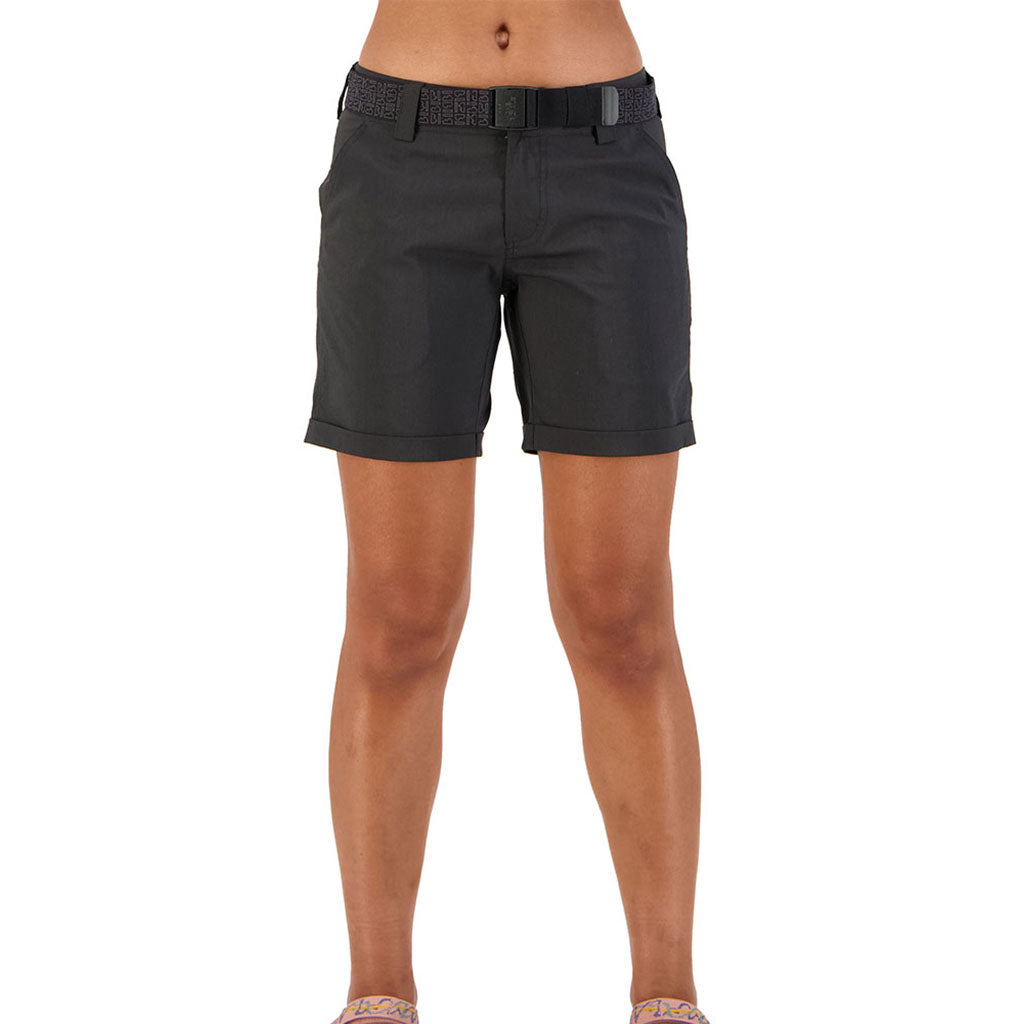 Drift Shorts i farven sort set forfra