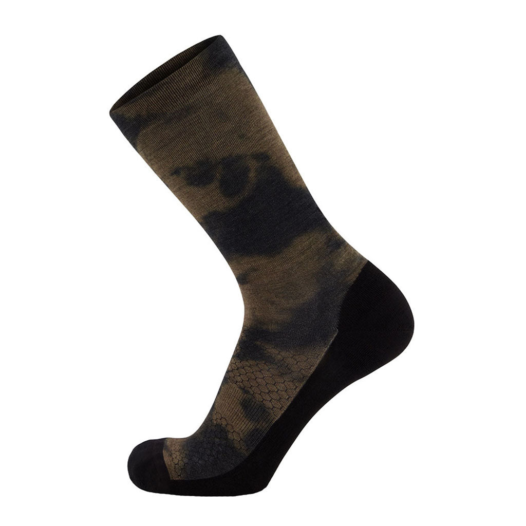 Atlas Crew Digital Sokker i farven Olive Tie Dye