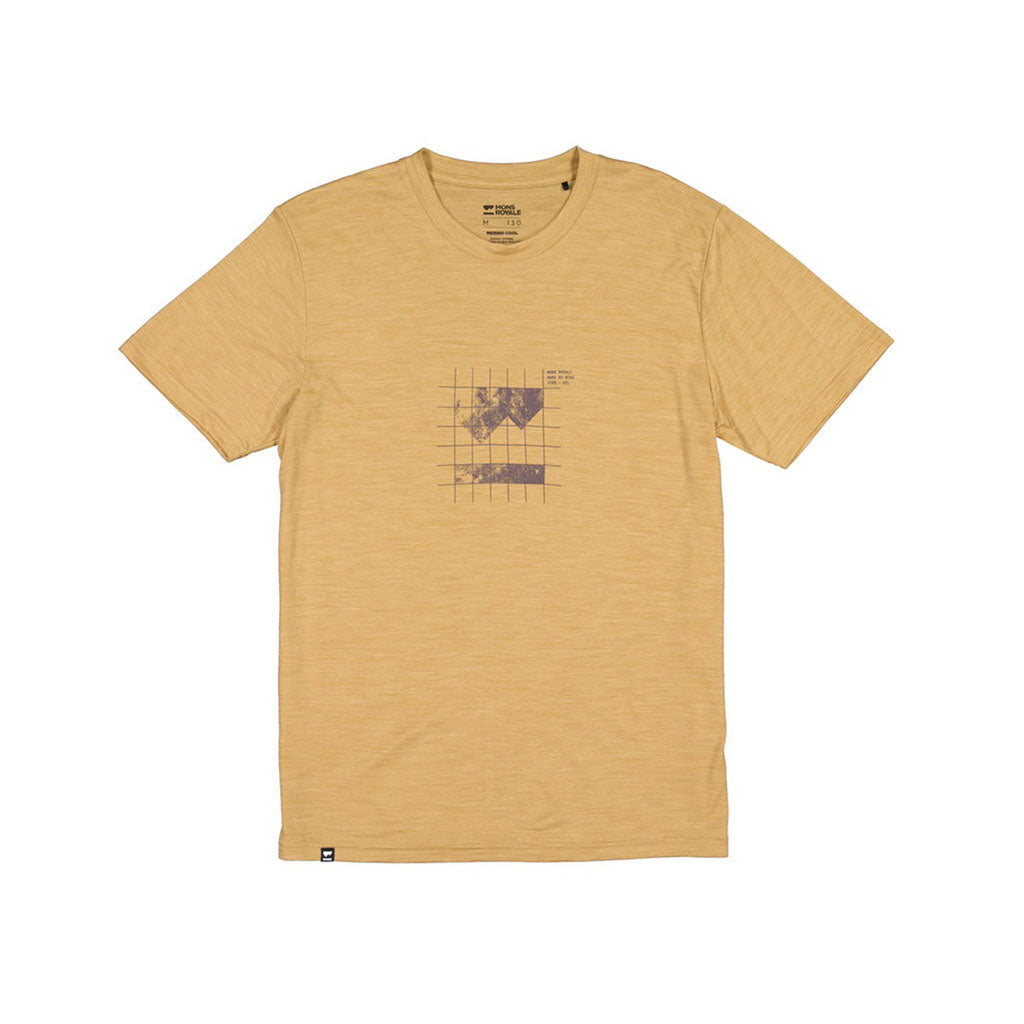 En T-Shirt, Zephyr Merino Cool Smokey i farven Cumin