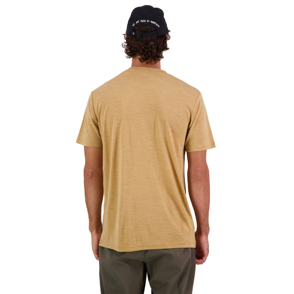 En T-Shirt, Zephyr Merino Cool Smokey i farven Cumin set bagfra