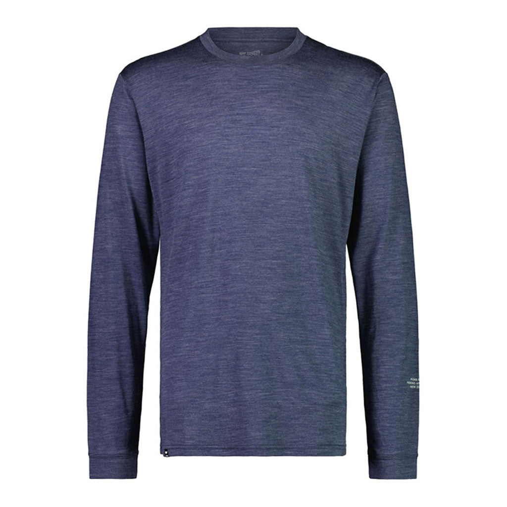 En T-Shirt, Zephyr Merino Cool LS i farven Midnight