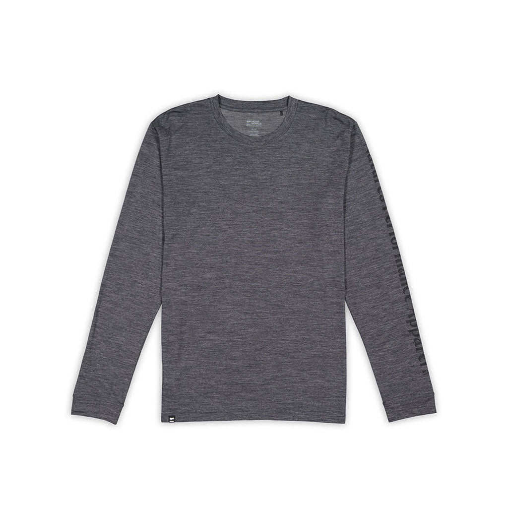 Zephyr Merino Tencel™ Long Sleeve Midlayer i farven Smoke