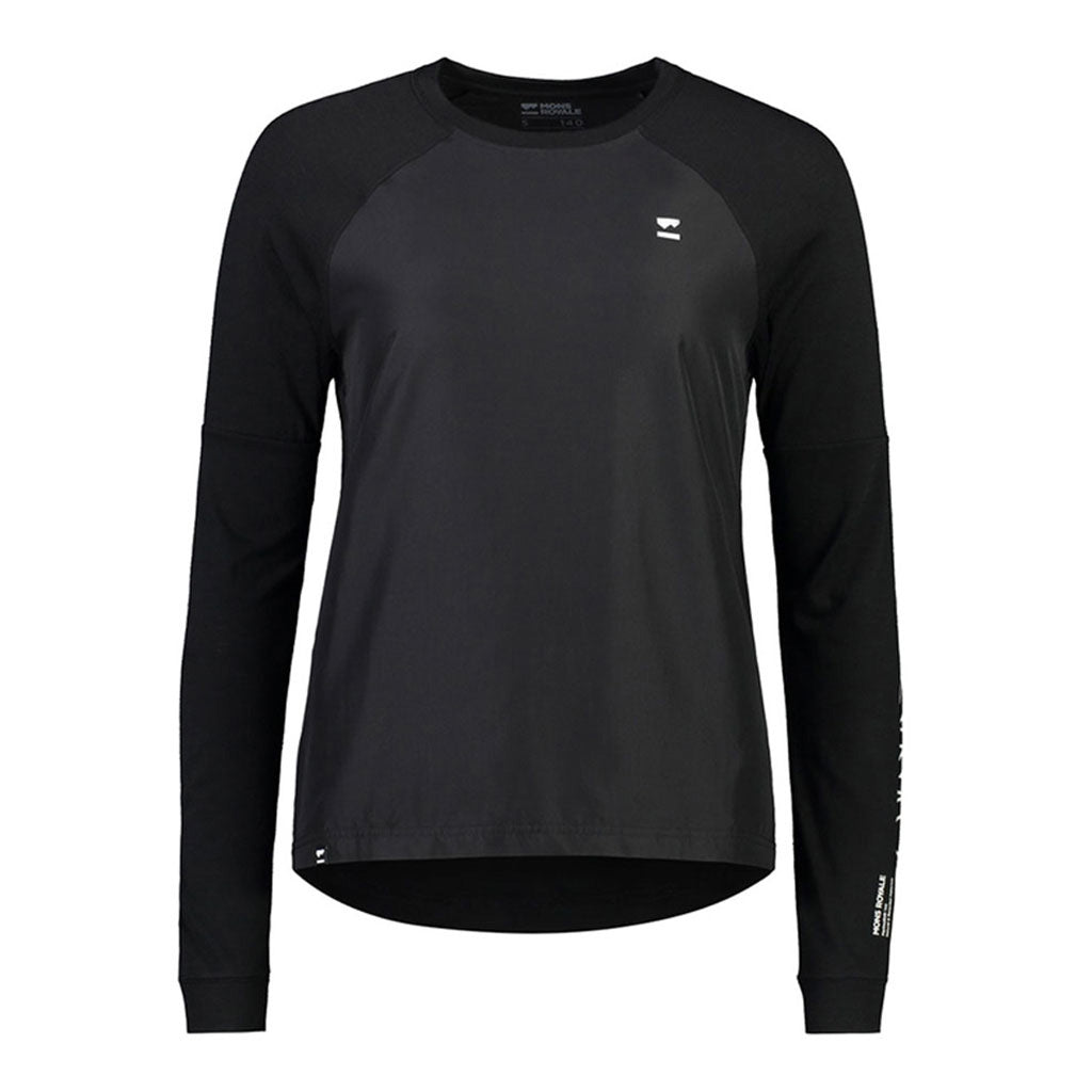 En T-Shirt, Tarn Merino Shift Wind Jersey i farven sort