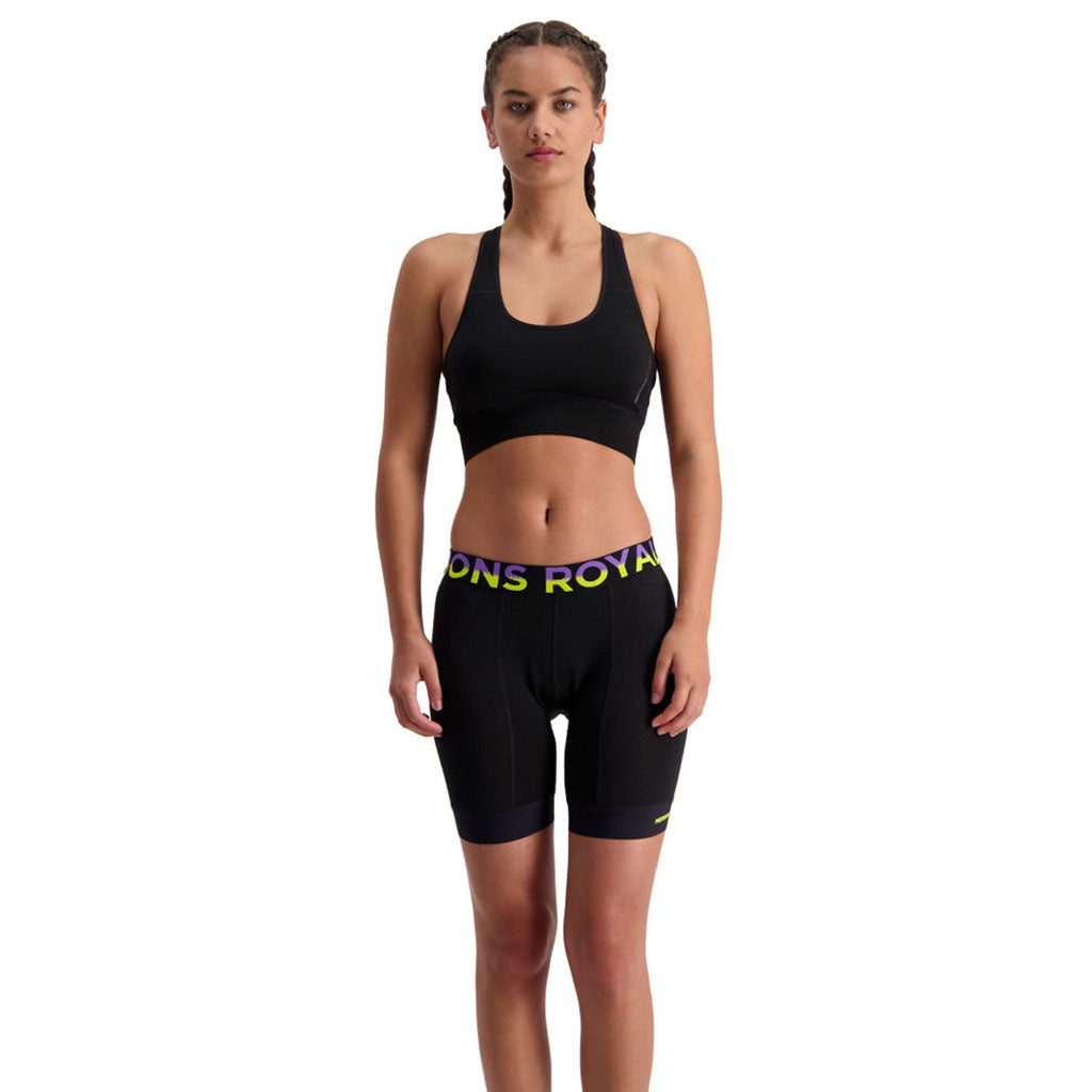 En Sports BH, Stratos Merino Shift i farven sort set forfra