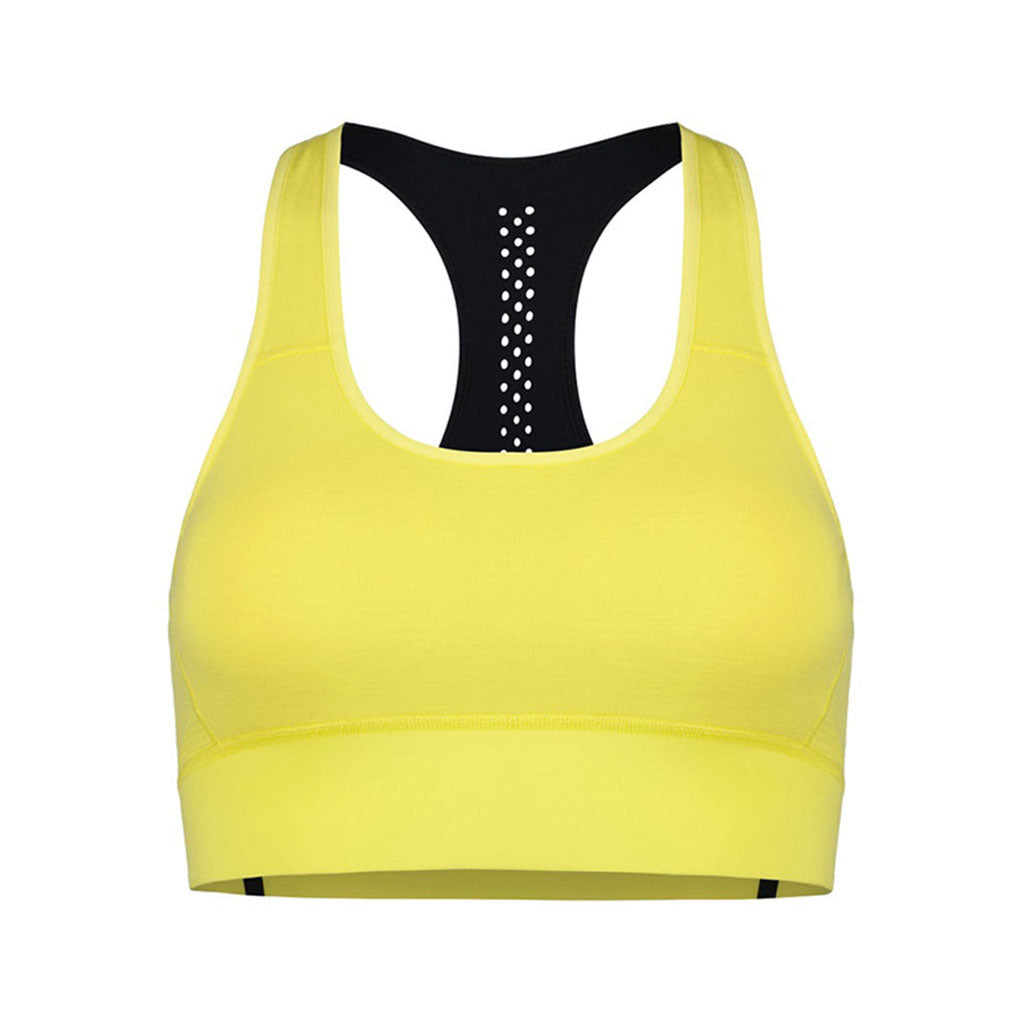 En Sports BH, Stratos Merino Shift i farven Lemonade