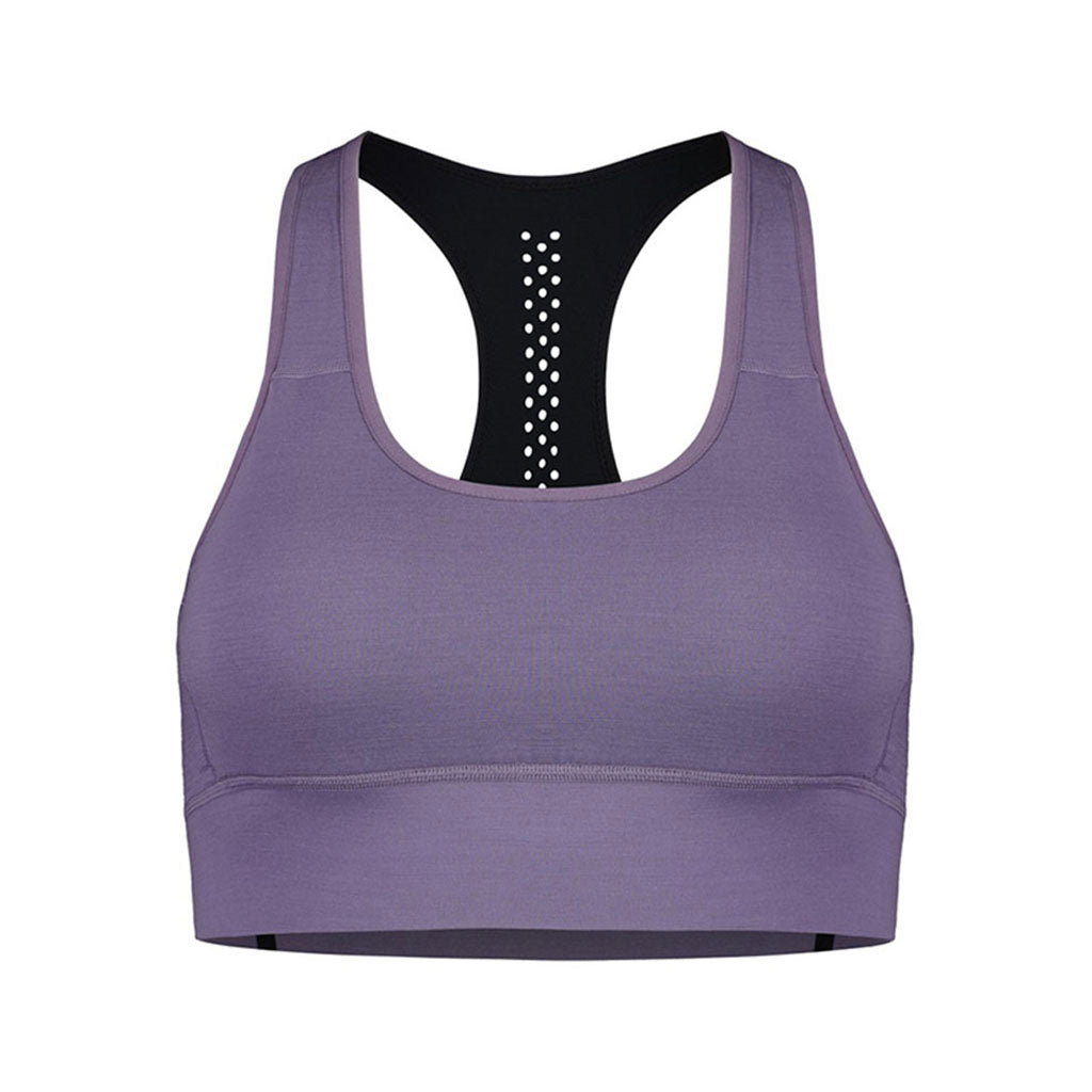 En Sports BH, Stratos Merino Shift i farven Thistle