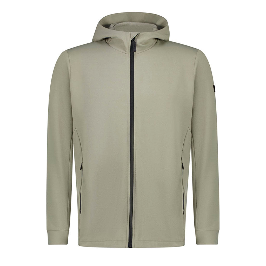 Arcadia Merino Fleece Hoody Midlayer i farven Dried Sage