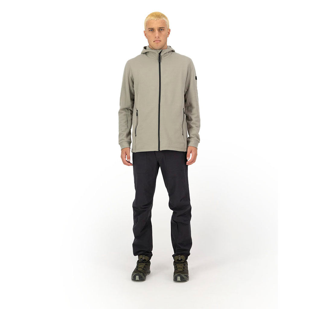 Arcadia Merino Fleece Hoody Midlayer i farven Dried Sage set forfra