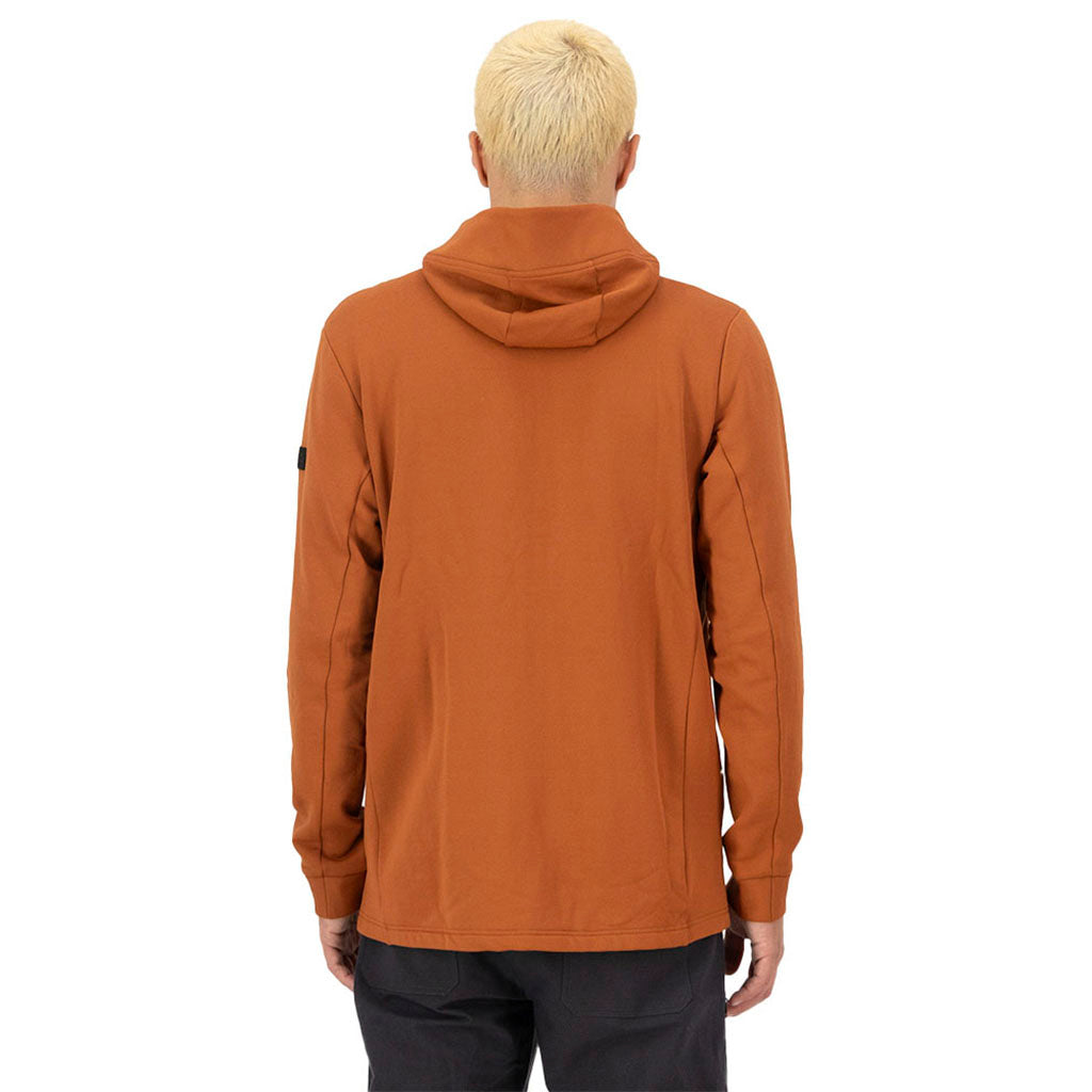 Arcadia Merino Fleece Hoody Midlayer i farven Ginger set bagfra