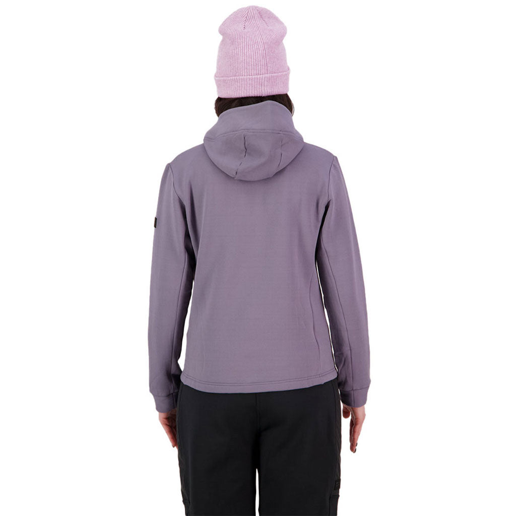 Arcadia Merino Fleece Hoody Midlayer i farven Shark set bagfra