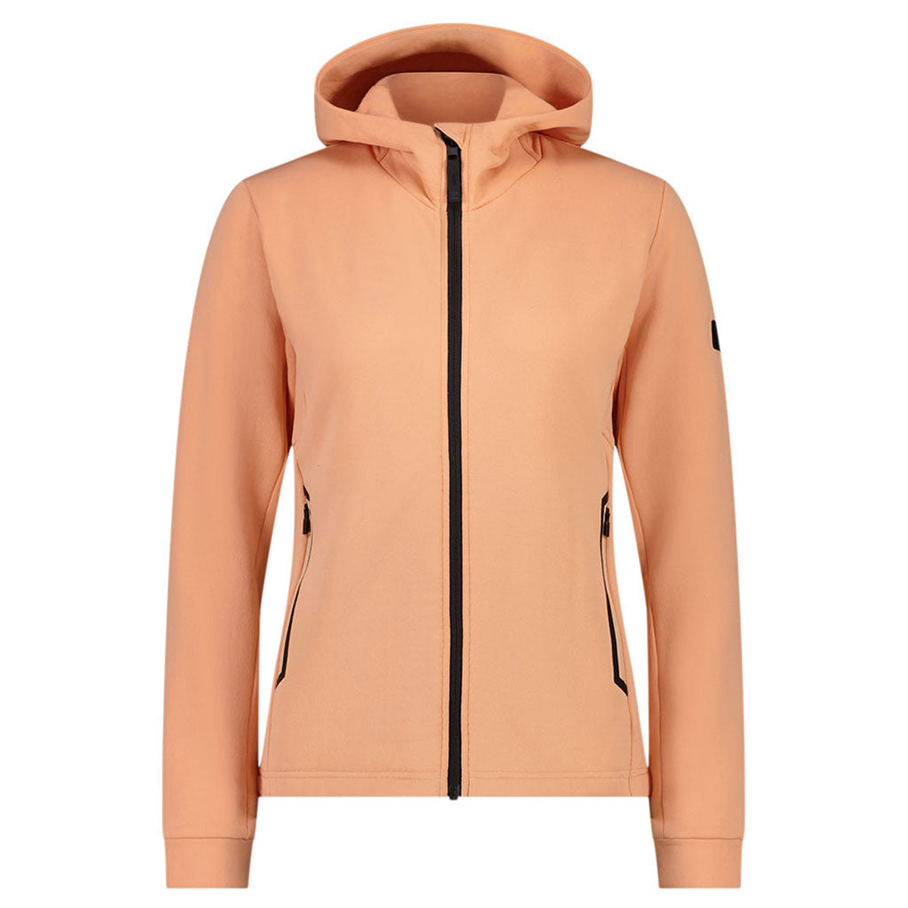 Arcadia Merino Fleece Hoody Midlayer i farven Melon