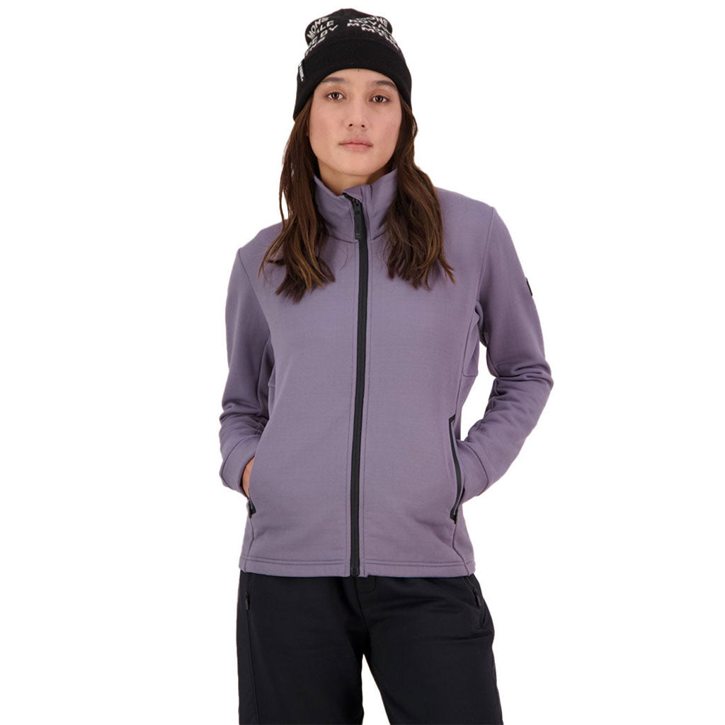 Arcadia Merino Fleece Midlayer i farven Shark set forfra