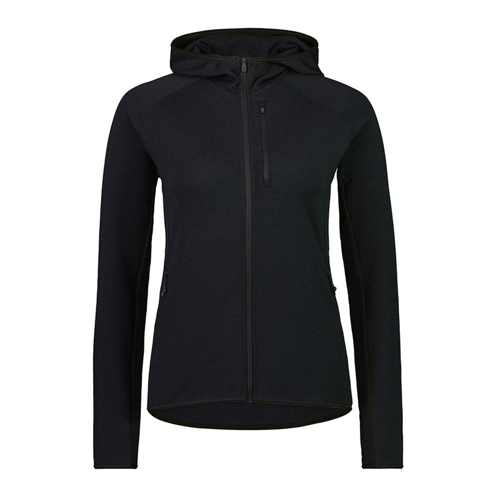 Approach Merino Shift Fleece Hood Midlayer i farven sort