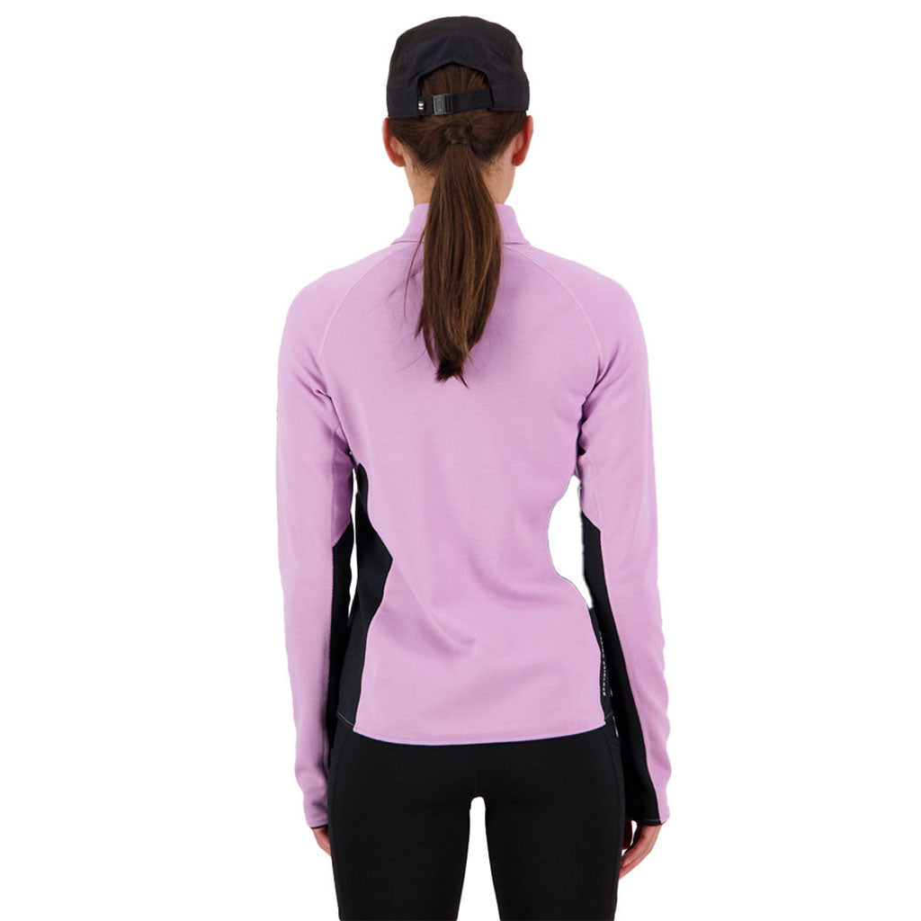 Approach Merino Shift Fleece Midlayer i farven Orchid/sort set bagfra