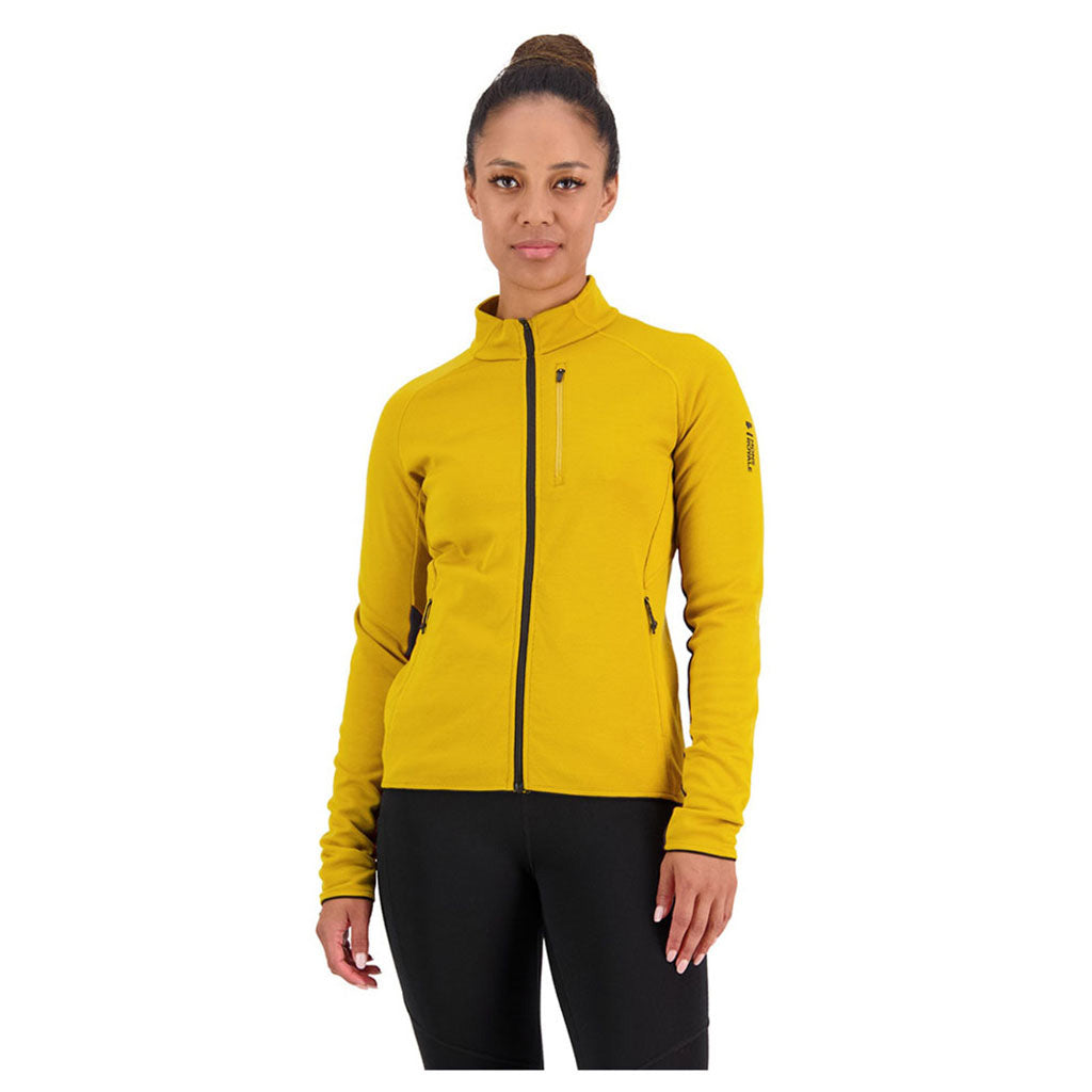 Approach Merino Shift Fleece Jacket Midlayer i farven Turmeric set forfra
