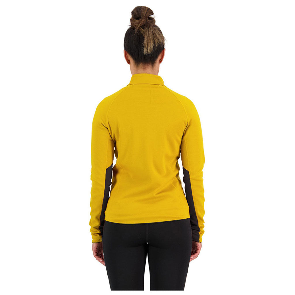 Approach Merino Shift Fleece Jacket Midlayer i farven Turmeric set bagfra