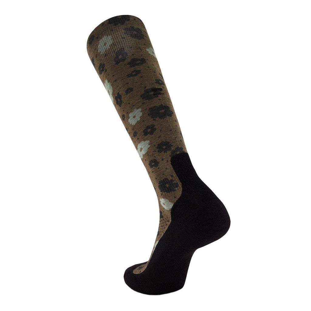 Atlas Merino Snow Digital Skisokker i farven Aoraki Lily set fra venstre side