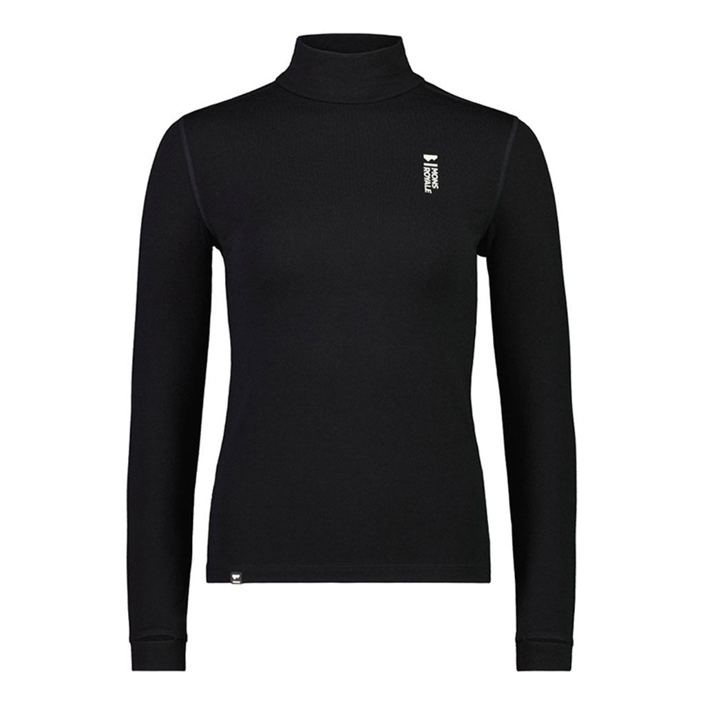 En Skiundertøj, Cascade Merino Flex 200 Mock Neck LS i farven sort