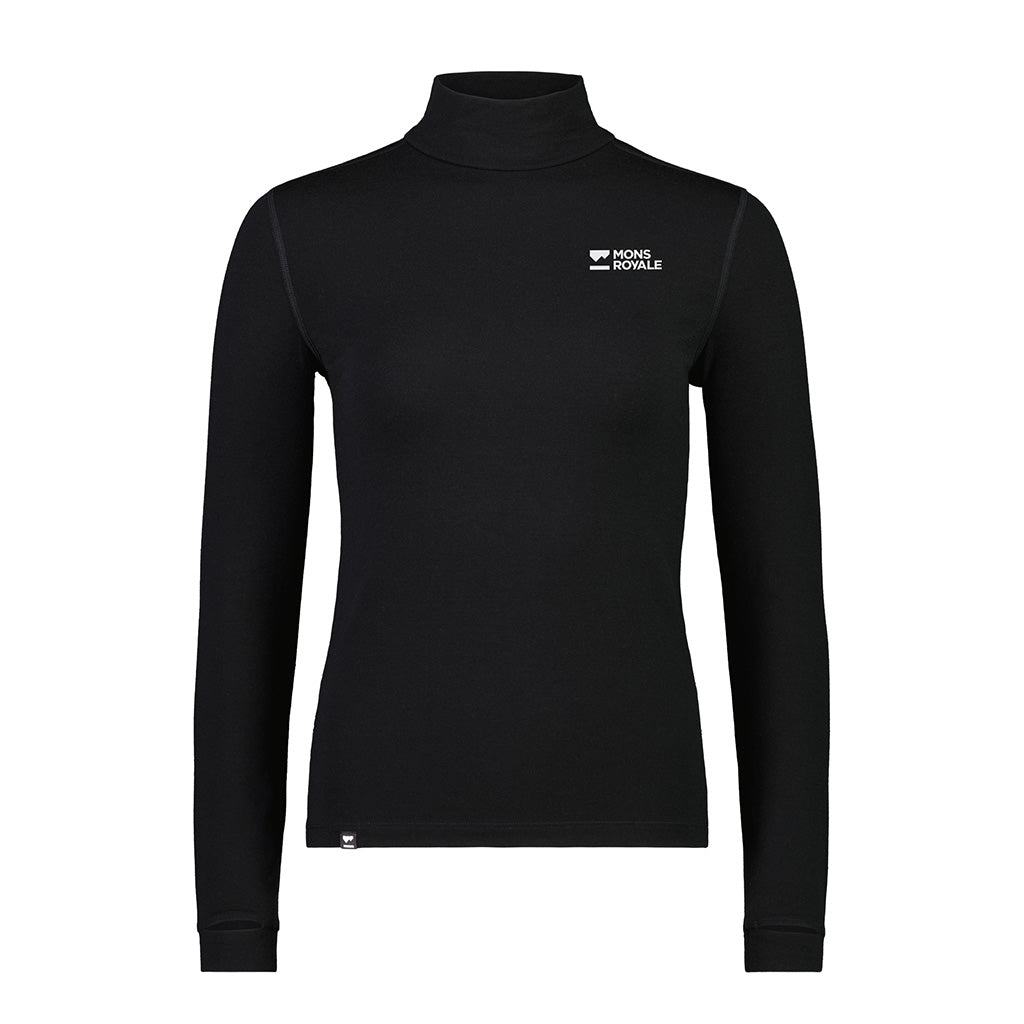 Cascade Merino Base Layer Mock Neck Long Sleeve - Skiundertrøje