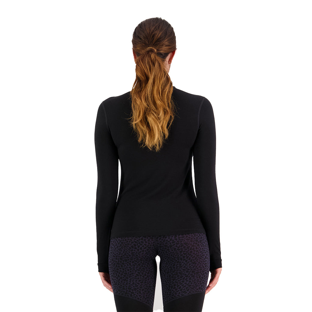 Cascade Merino Base Layer Mock Neck Long Sleeve - Skiundertrøje