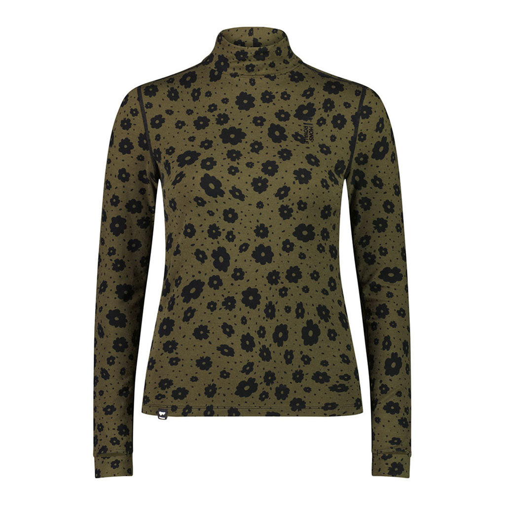 En Skiundertøj, Cascade Merino Flex 200 Mock Neck LS i farven Aoraki Lily