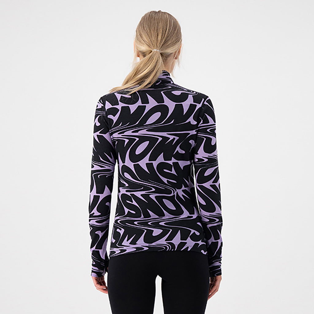 Cascade Merino Flex 200 Mock Neck LS SLL Midlayer i farven set bagfra