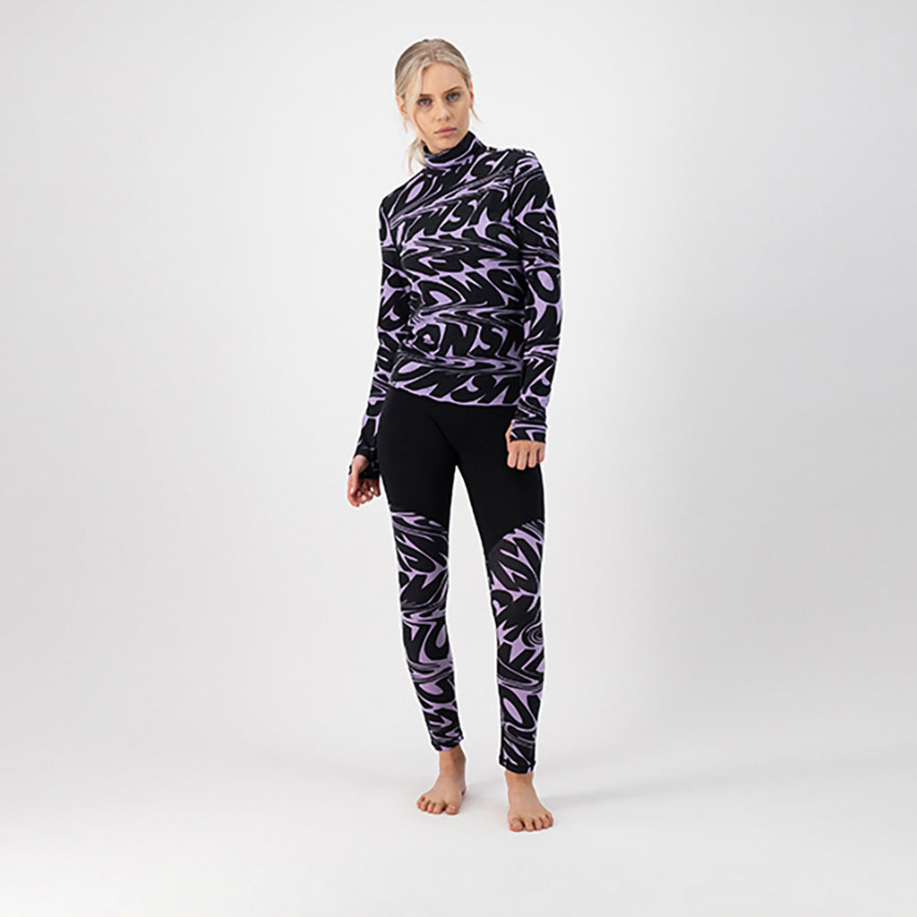 Cascade Merino Flex 200 Mock Neck LS SLL Midlayer i farven set forfra