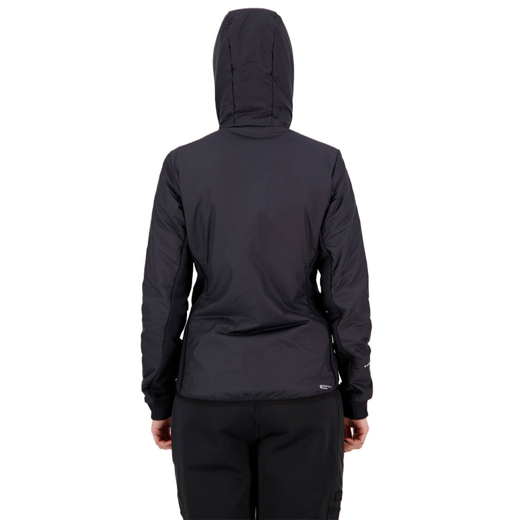 En Jakke, Arete Wool Insulation Hood i farven sort set bagfra