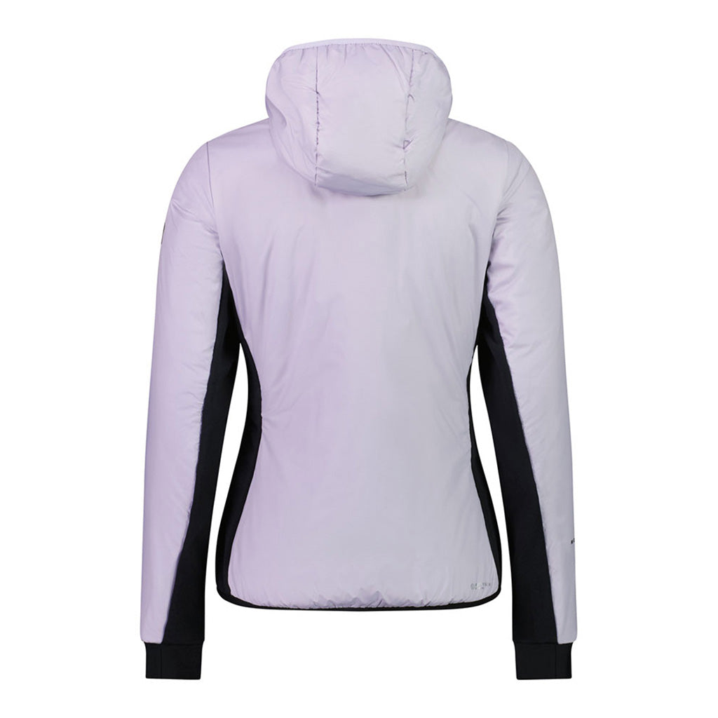 En Jakke, Arete Wool Insulation Hood i farven Thistle Cloud set bagfra