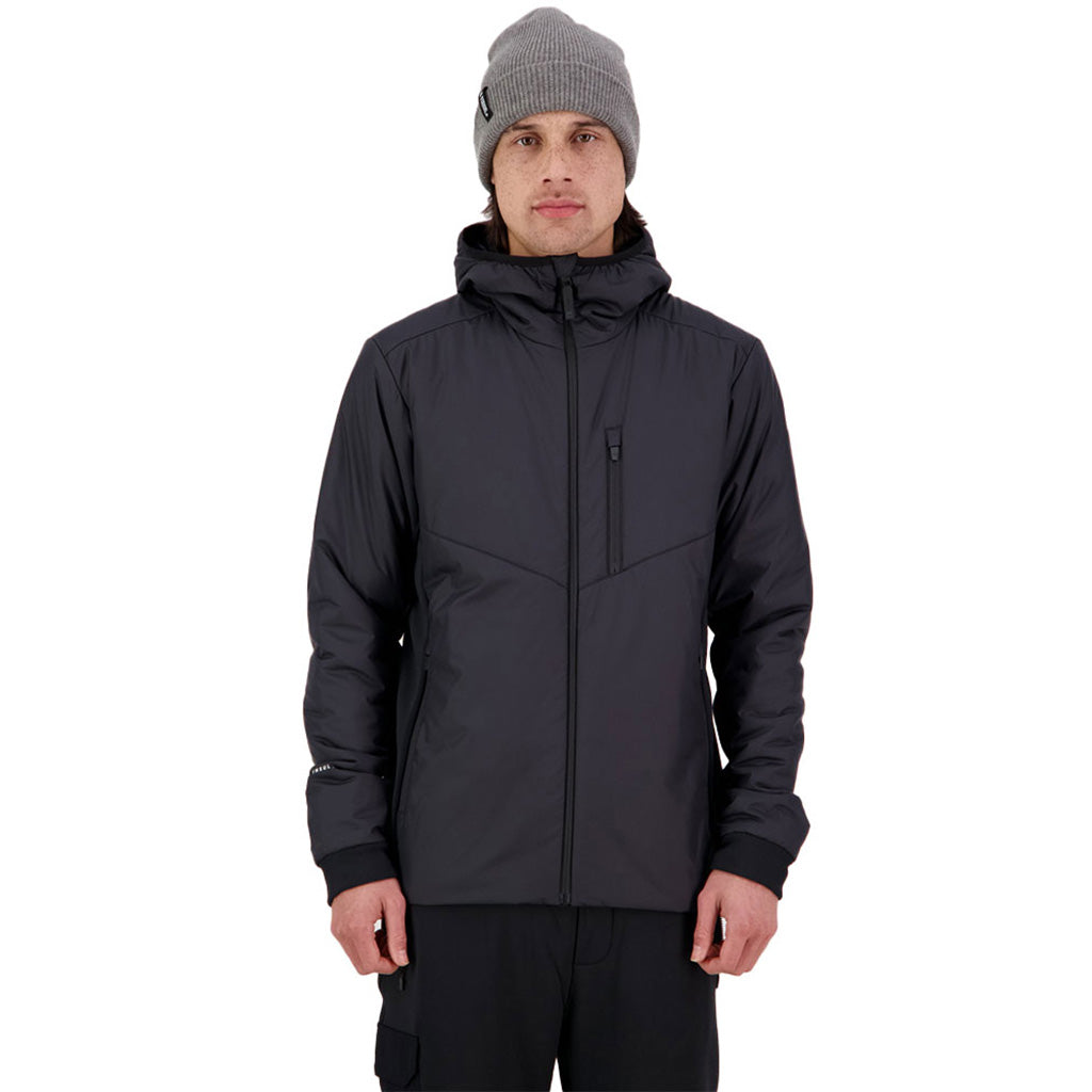 En Jakke, Arete Wool Insulation Hood i farven sort set forfra