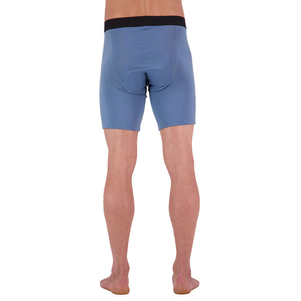 Low Pro Merino Aircon Cykel Base Layer i farven blåslate set bagfra