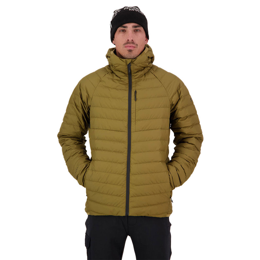 En Jakke, Atmos Wool Down Light Weight Packable Hood i farven Liche set forfra