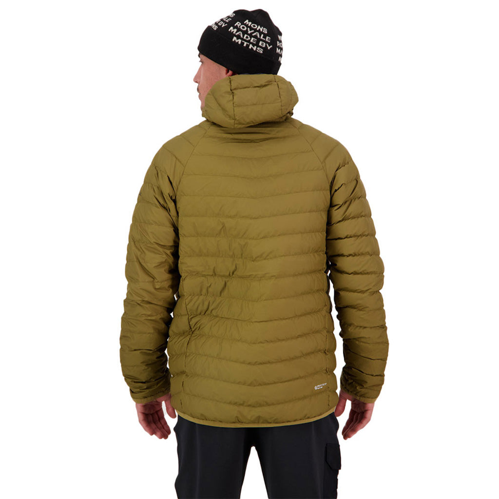 En Jakke, Atmos Wool Down Light Weight Packable Hood i farven Liche set bagfra