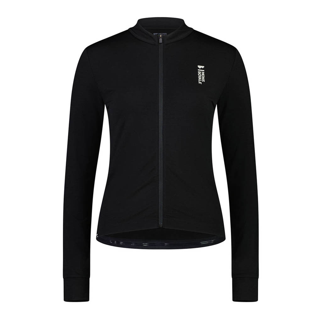 En T-Shirt, Roam Cargo Merino Aircon Full Zip LS i farven sort