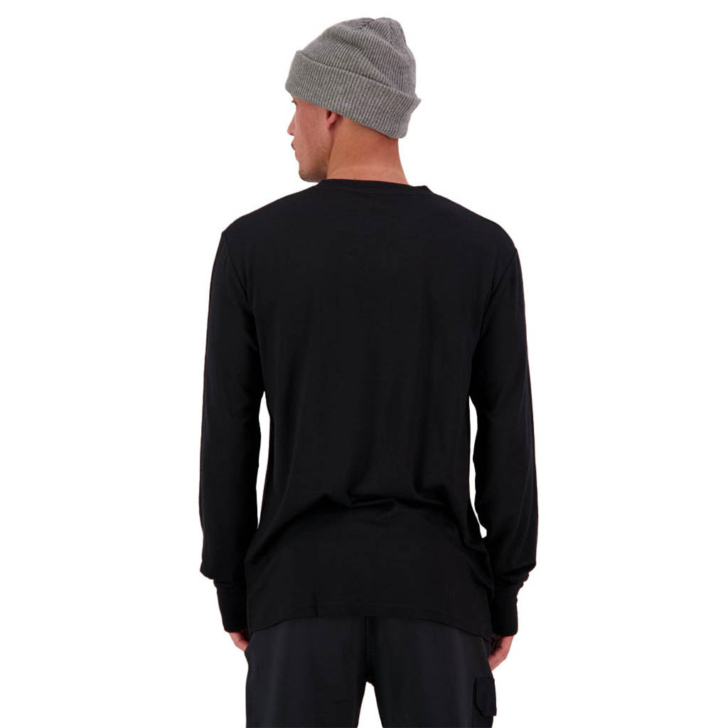 Skiundertøj, Yotei Classic LS i farven sort set bagfra