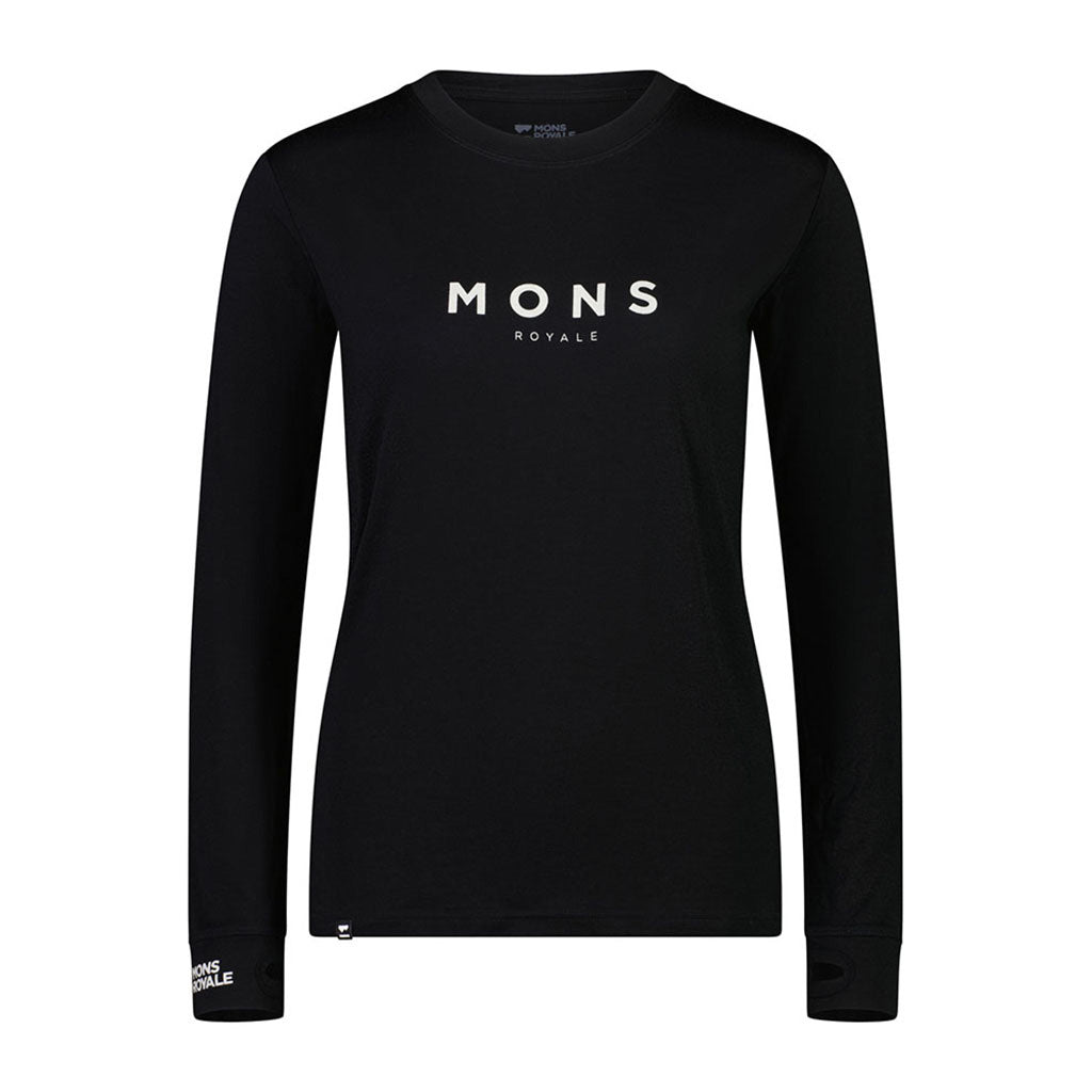 Skiundertøj, Yotei Classic LS i farven sort set forfra