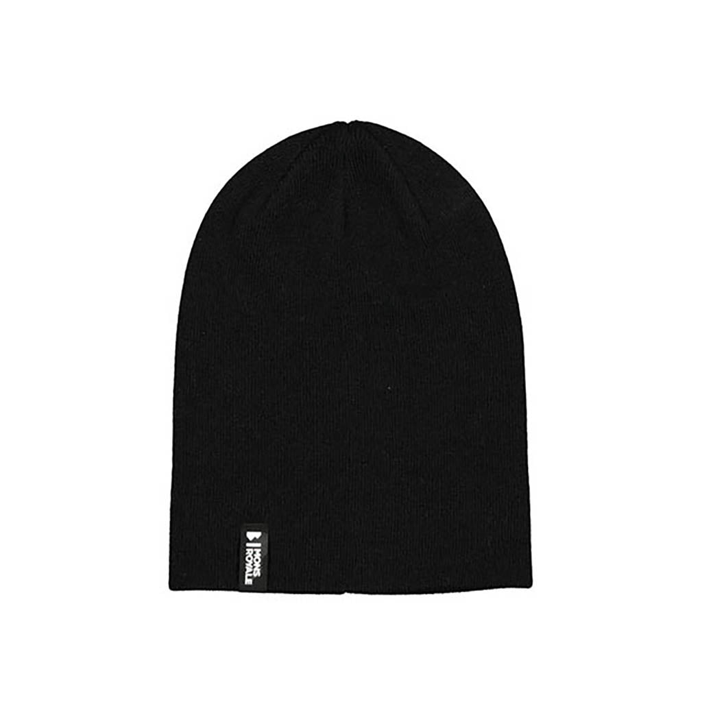 En Beanie, McCloud Merino i farven sort set forfra